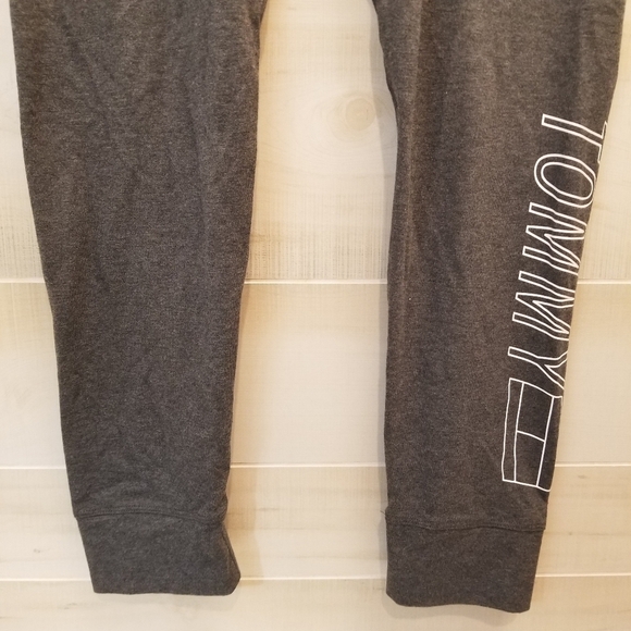 {L} Tommy Hilfiger Sport Gray Drawstring Jogger Pant Women's - Picture 7 of 11